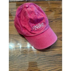 Nike pink Distressed Strapback Baseball Cap Hat One Size